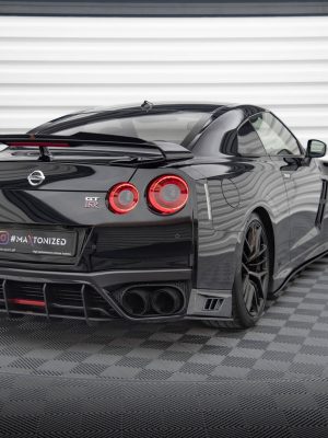 Nissan GTR R35 (facelift) - Splitters laterais traseiros STREET PRO | NIGTR4F3CNC-RSD1BRB | Produto Maxton Design distribuído por Unicartuning.