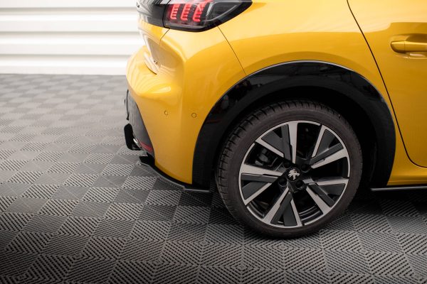 Peugeot 208 GT Mk2 - Splitters laterais traseiros STREET PRO | PE2082GTCNC-RS1B | Produto Maxton Design distribuído por Unicartuning.