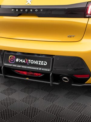 Peugeot 208 GT Mk2 - Splitters laterais traseiros STREET PRO | PE2082GTCNC-RS1BRB | Produto Maxton Design distribuído por Unicartuning.