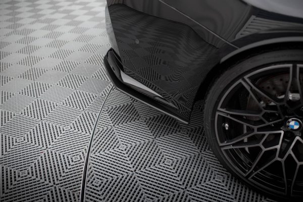 BMW M3 G80 - Splitters laterais traseiros STREET PRO V.2 | BM3G80MCNC-RSD2B | Produto Maxton Design distribuído por Unicartuning.