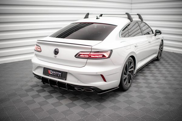 Volkswagen Arteon R - Splitters laterais traseiros STREET PRO | VWAR1FRCNC-RSD1B | Produto Maxton Design distribuído por Unicartuning.