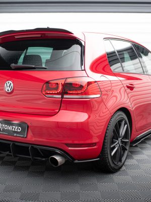Volkswagen Golf GTI Mk6 - Splitters laterais traseiros STREET PRO | VWGO6GTICNC-RSD1B | Produto Maxton Design distribuído por Unicartuning.