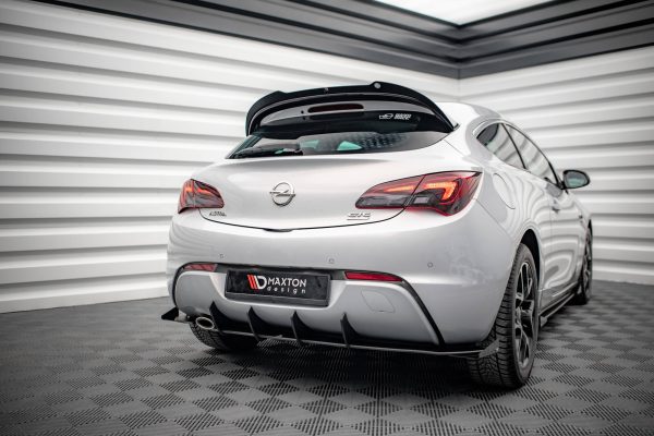 Opel Astra GTC OPC-line J - Difusor STREET PRO + Splitters | OPASJGTCOPCLINECNC-RS1B+BRBI+RSF1G | Produto Maxton Design distribuído por Unicartuning.