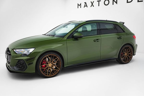 Audi S3 Sportback / A3 S-Line Sportback 8Y (facelift) - Lâminas para Embaladeiras STREET PRO | AUS38YFCNC-SD1B | Produto Maxton Design distribuído por Unicartuning.