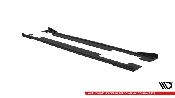 Audi A7 RS7 Look C7 - Lâminas para Embaladeiras STREET PRO + Splitters | AUA7C7SLINECNC-SD1BRB+SF1G | Produto Maxton Design distribuído por Unicartuning.