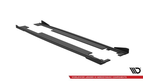Audi A7 RS7 Look C7 - Lâminas para Embaladeiras STREET PRO + Splitters | AUA7C7SLINECNC-SD1BRB+SF1G | Produto Maxton Design distribuído por Unicartuning.