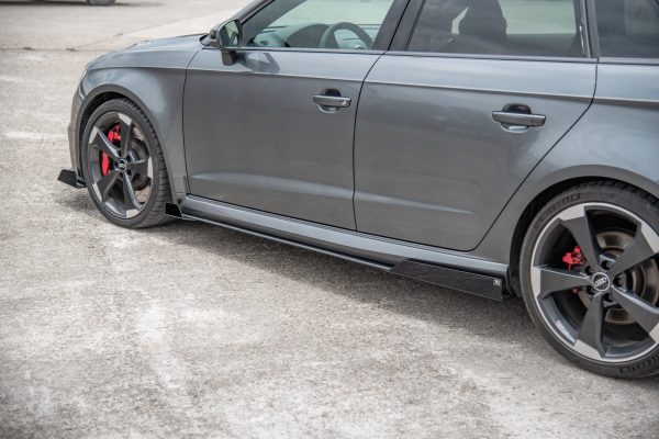 Audi RS3 8V Sportback - Lâminas para Embaladeiras STREET PRO + Splitters | AURS38VCNC-SD2BRB+SRF1G | Produto Maxton Design distribuído por Unicartuning.