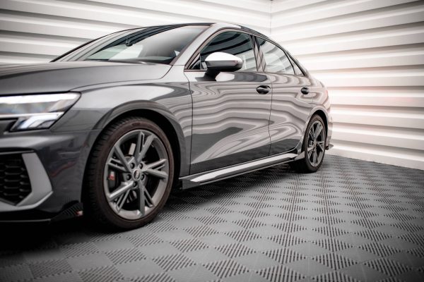Audi S3 / A3 S-Line 8Y / 8Y (facelift) - Lâminas para Embaladeiras STREET PRO + Splitters | AUA38YSLINECNC-SD1B+SRF1G | Produto Maxton Design distribuído por Unicartuning. Audi S3 / A3 S-Line 8Y / 8Y (facelift) - Lâminas para Embaladeiras STREET PRO + Splitters | AUA38YSLINECNC-SD1B+SRF1G | Produto Maxton Design distribuído por Unicartuning.