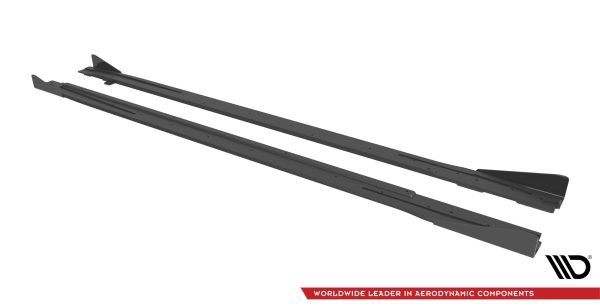 Audi S3 / A3 S-Line 8Y / 8Y (facelift) - Lâminas para Embaladeiras STREET PRO + Splitters | AUA38YSLINECNC-SD1BRB+SRF1G | Produto Maxton Design distribuído por Unicartuning.