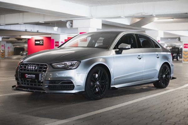 Audi S3 / A3 S-Line Sedan 8V - Lâminas para Embaladeiras STREET PRO + Splitters | AUS33SCNC-SD1BRB+SF1G | Produto Maxton Design distribuído por Unicartuning. Audi S3 / A3 S-Line Sedan 8V - Lâminas para Embaladeiras STREET PRO + Splitters | AUS33SCNC-SD1BRB+SF1G | Produto Maxton Design distribuído por Unicartuning.