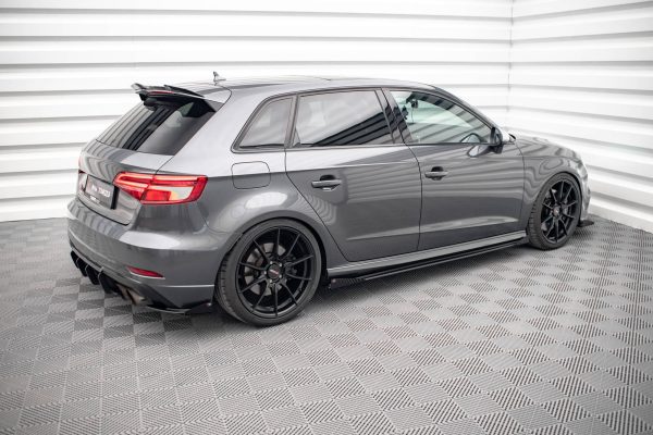 Audi S3 / A3 S-Line Sportback 8V (facelift) - Lâminas para Embaladeiras STREET PRO + Splitters | AUS33FSBCNC-SD1B+SF1G | Produto Maxton Design distribuído por Unicartuning.