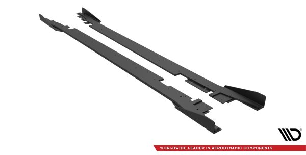 Ford Mondeo Sport Mk5 (facelift) / Fusion Sport Mk2 (facelift) - Lâminas para Embaladeiras STREET PRO + Splitters | FOMO5FSPORTCNC-SD1BRB+SF1G | Produto Maxton Design distribuído por Unicartuning.