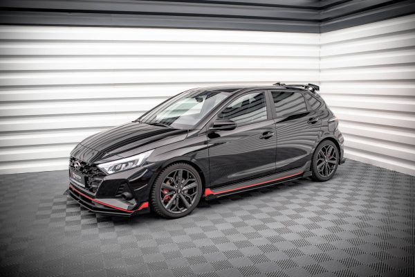 Hyundai I20 N Mk3 - Lâminas para Embaladeiras STREET PRO + Splitters | HYI203NCNC-SD1BRB+SRF1G | Produto Maxton Design distribuído por Unicartuning.