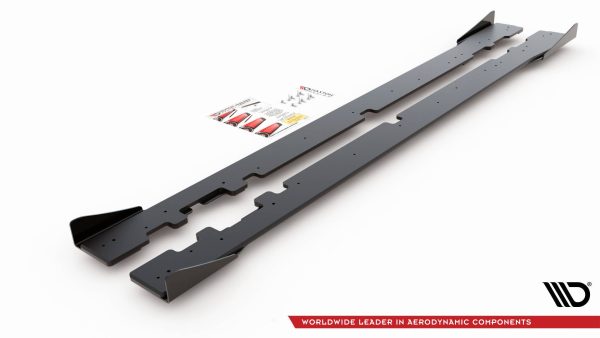 Mercedes-AMG C43 Coupé C205 - Lâminas para Embaladeiras STREET PRO + Splitters | MEC20543AMGCNC-SD1B+SRF1G | Produto Maxton Design distribuído por Unicartuning.