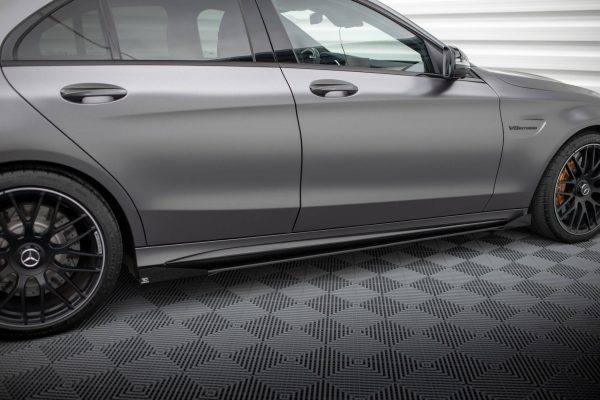 Mercedes-AMG C63 Sedan / Estate W205 (facelift) - Lâminas para Embaladeiras STREET PRO + Splitters | MEC205F63CNC-SD1B+SF1G | Produto Maxton Design distribuído por Unicartuning.
