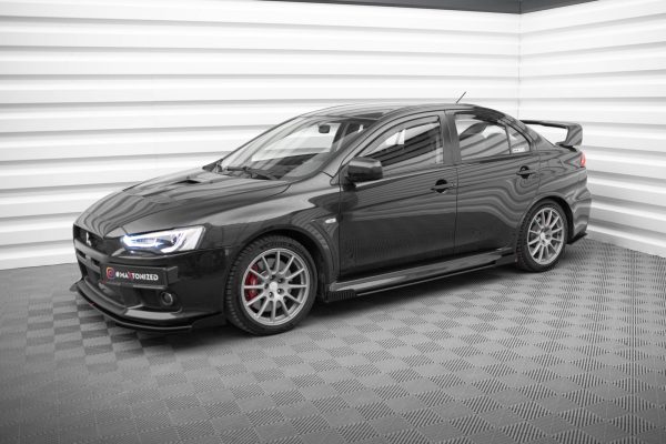 Mitsubishi Lancer Evo X - Lâminas para Embaladeiras STREET PRO + Splitters | MILA10EVOCNC-SD2BRB+SF1G | Produto Maxton Design distribuído por Unicartuning.