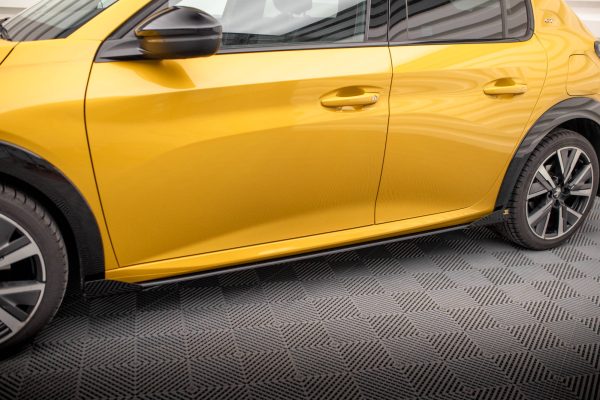 Peugeot 208 GT Mk2 - Lâminas para Embaladeiras STREET PRO + Splitters | PE2082GTCNC-SD1B+SF1G | Produto Maxton Design distribuído por Unicartuning.