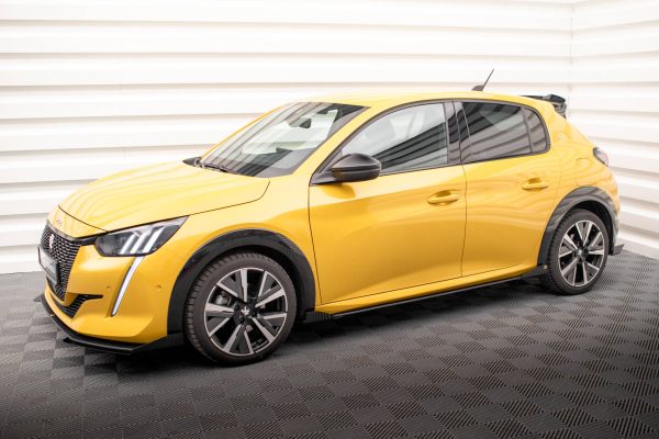 Peugeot 208 GT Mk2 - Lâminas para Embaladeiras STREET PRO + Splitters | PE2082GTCNC-SD1B+SF1G | Produto Maxton Design distribuído por Unicartuning.