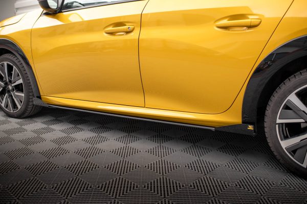 Peugeot 208 GT Mk2 - Lâminas para Embaladeiras STREET PRO + Splitters | PE2082GTCNC-SD1B+SF1G | Produto Maxton Design distribuído por Unicartuning.