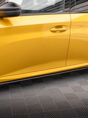 Peugeot 208 GT Mk2 - Lâminas para Embaladeiras STREET PRO + Splitters | PE2082GTCNC-SD1BRB+SF1G | Produto Maxton Design distribuído por Unicartuning.