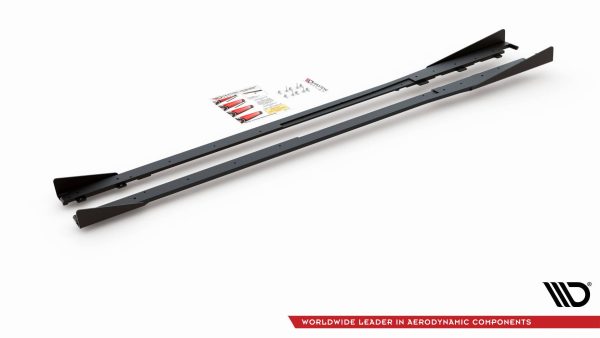 Toyota GR Yaris Mk4 - Lâminas para Embaladeiras STREET PRO + Splitters | TOYA4GR4CNC-SD1B+SRF1G | Produto Maxton Design distribuído por Unicartuning.