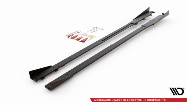 Toyota GR Yaris Mk4 - Lâminas para Embaladeiras STREET PRO + Splitters | TOYA4GR4CNC-SD1B+SRF1G | Produto Maxton Design distribuído por Unicartuning.