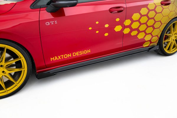 Volkswagen Golf GTI / GTE / GTI ClubSport / R-line Mk8 - Lâminas para Embaladeiras STREET PRO + Splitters | VWGO8GTICNC-SD1B+SRF1G | Produto Maxton Design distribuído por Unicartuning.