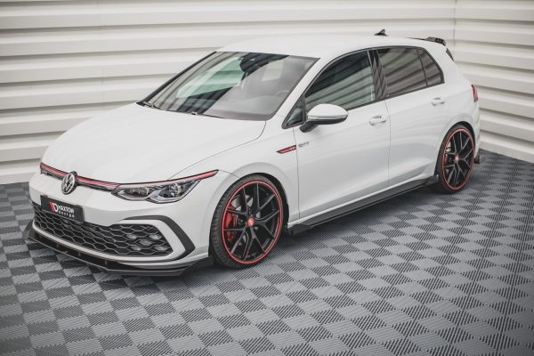 Volkswagen Golf GTI ClubSport Mk8 (facelift) - Lâminas para Embaladeiras STREET PRO + Splitters | VWGO8GTICNC-SD1B+SRF1G | Produto Maxton Design distribuído por Unicartuning. Volkswagen Golf GTI ClubSport Mk8 (facelift) - Lâminas para Embaladeiras STREET PRO + Splitters | VWGO8GTICNC-SD1B+SRF1G | Produto Maxton Design distribuído por Unicartuning.