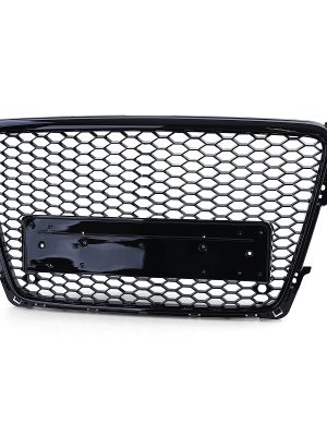 Audi A4 B8 LimAvant (07-11) - Grelha Favo de Mel Preta Brilhante (4)